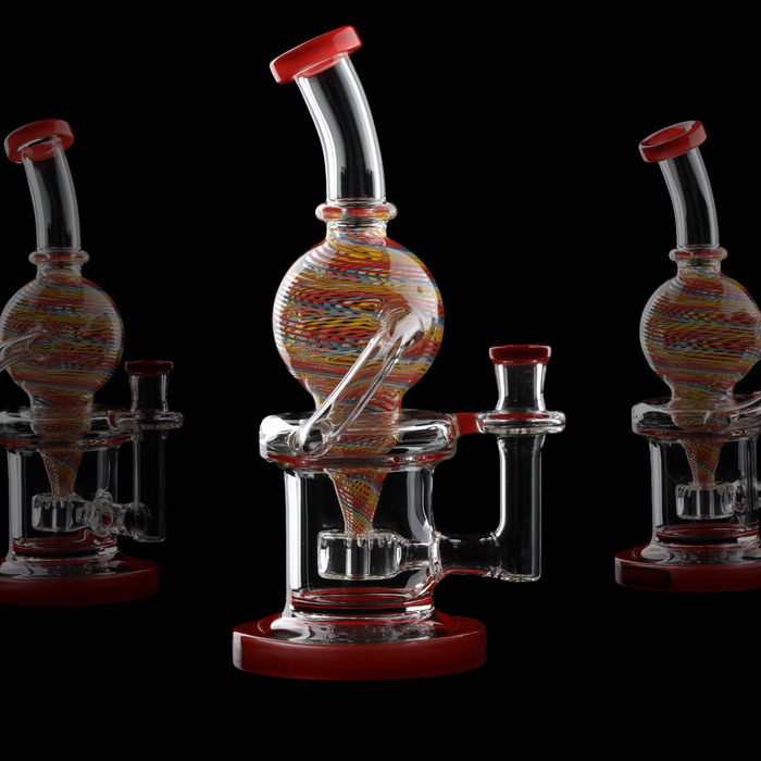 Dab Rig / Öl Bong "Circum" Rot