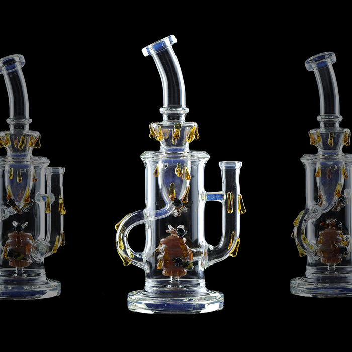 Dab Rig / Öl Bong "Melolas" Blau