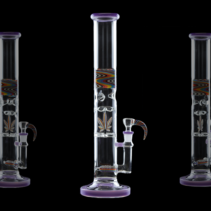 Bong Marihuana Blatt Style Lila