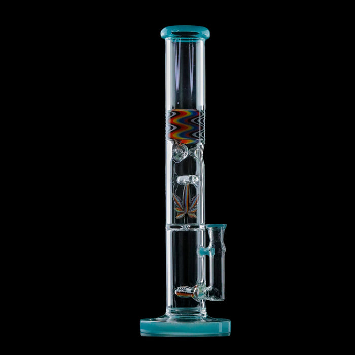 Bong Marihuana Blatt Style Blau