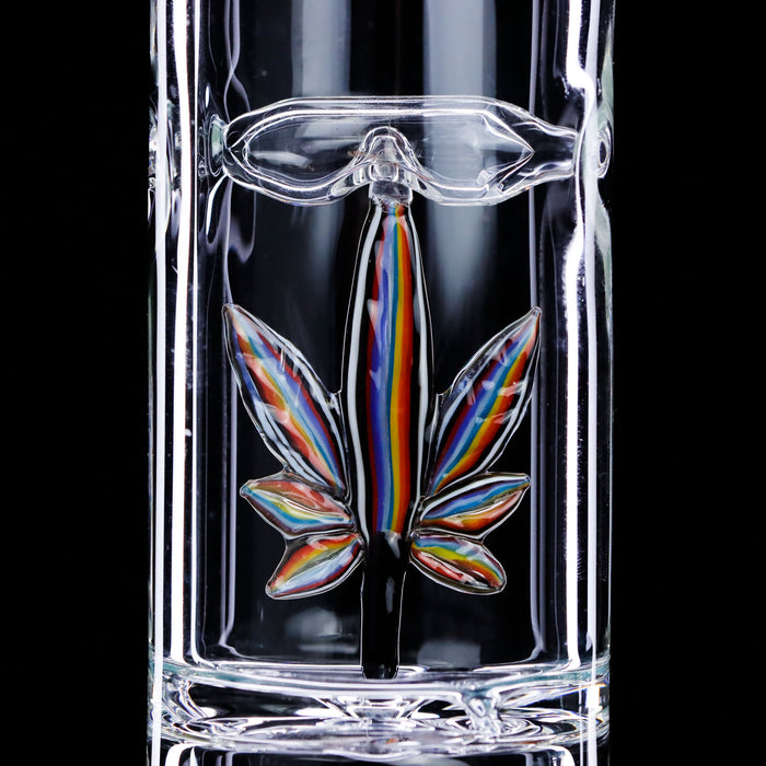 Bong Marihuana Blatt Style Blau